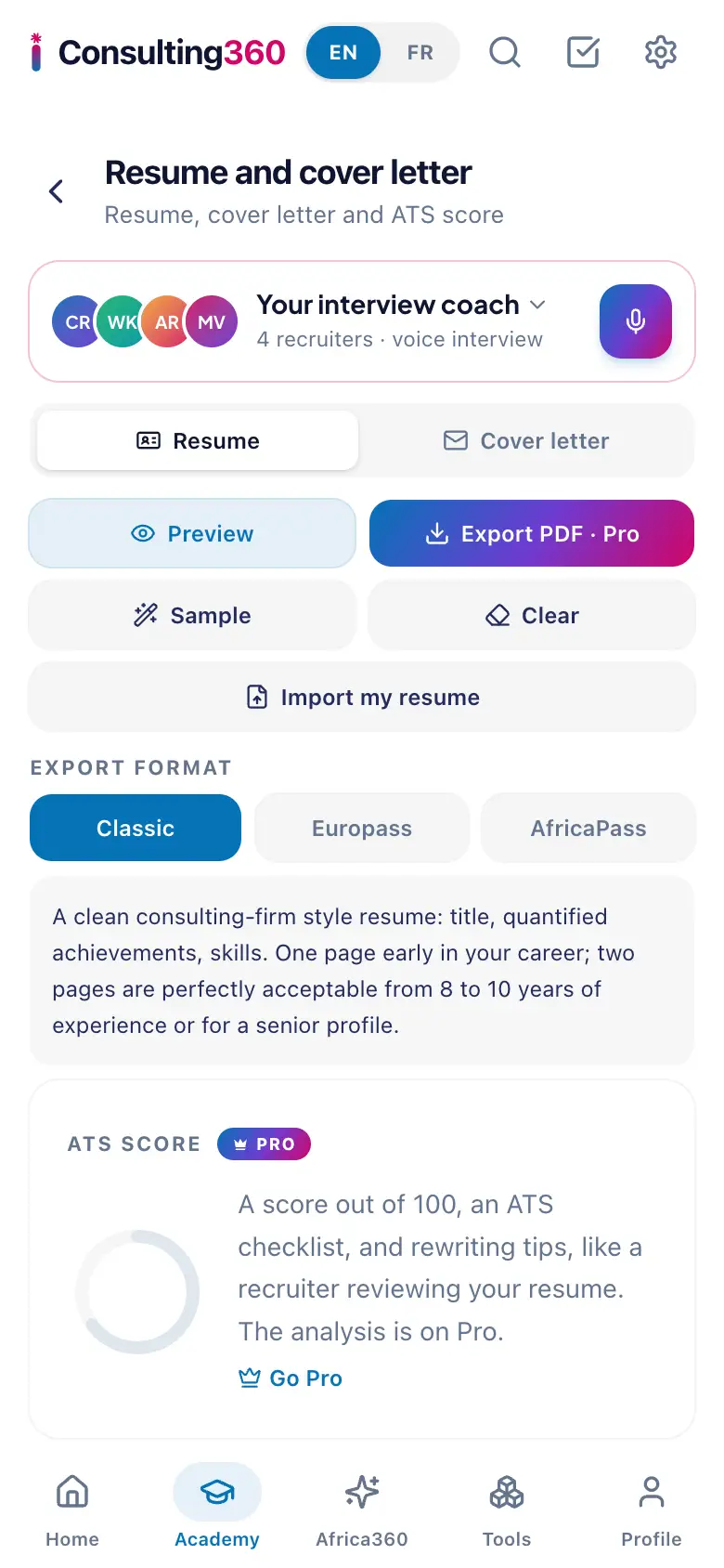 Home › Interviews & career › Resume and cover letter