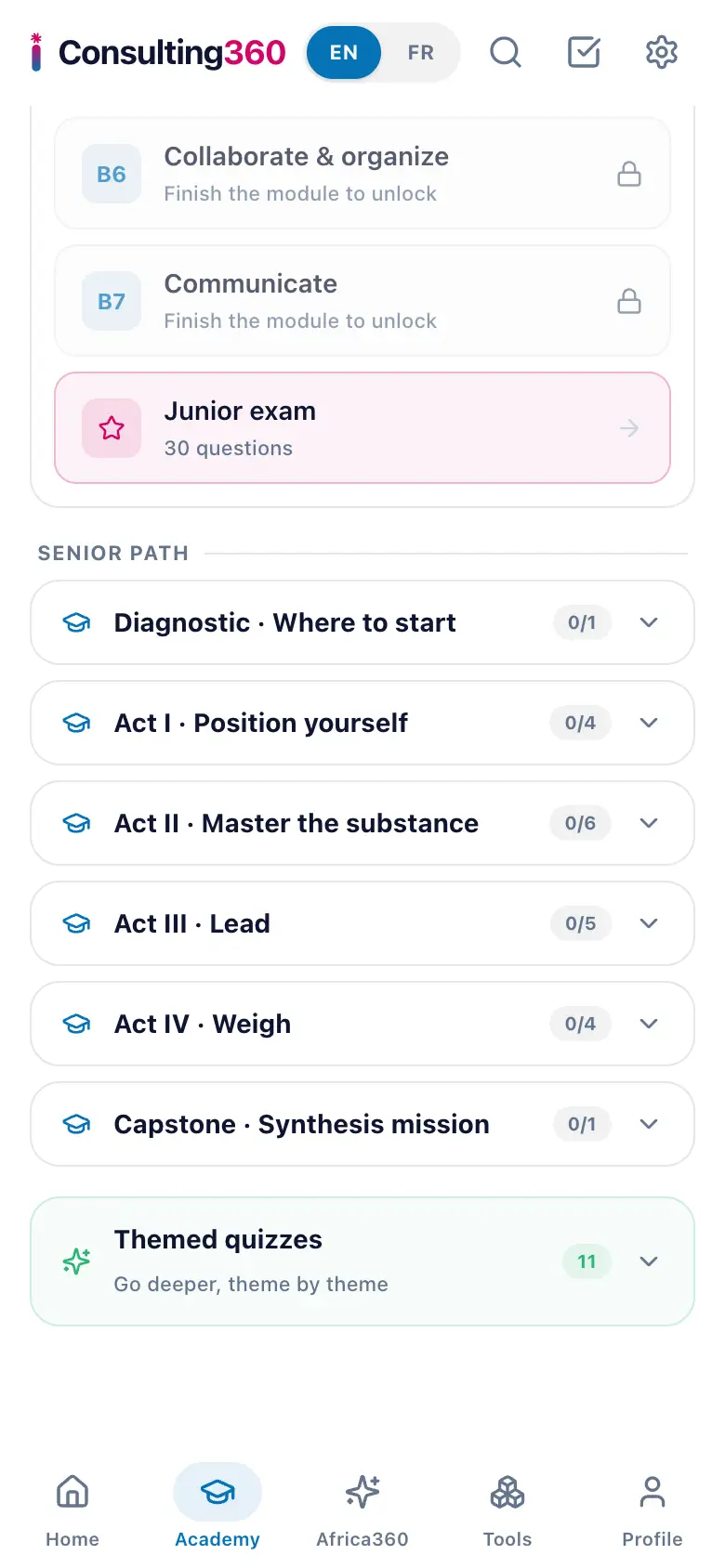 Academy › Practice › Quizzes